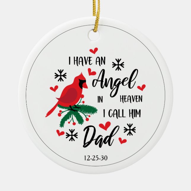 Adorno De Cerámica Monumento a Angel en el cielo (Frente)
