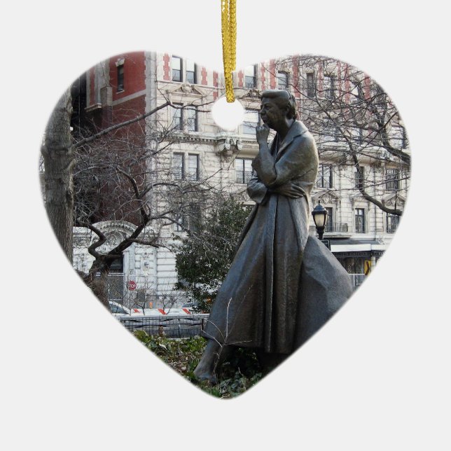 Adorno De Cerámica Monumento a Eleanor Roosevelt (Frente)