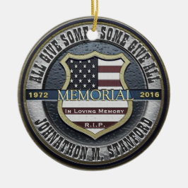 Adorno De Cerámica Monumento a los oficiales de policía