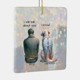 Adorno De Cerámica Monumento a los perros machos y machos