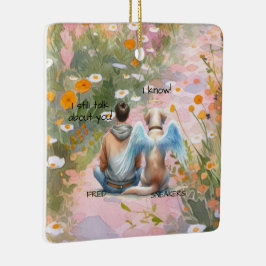 Adorno De Cerámica Monumento a los perros machos y machos