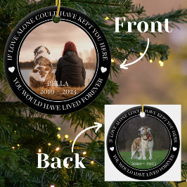 Adorno De Cerámica Monumento a mascota Que Hubieras Vivido Por Siempr