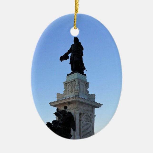 Adorno De Cerámica Monumento a Samuel De Champlain, Quebec, Canadá (Frente)