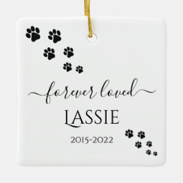 Adorno De Cerámica Monumento al Mascota Sencillo Blanco y Negro