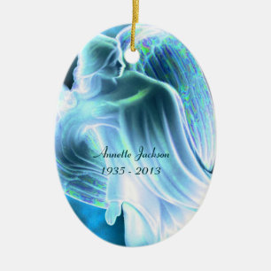 Adorno De Cerámica Monumento conmemorativo del Ángel Azul - Ornament