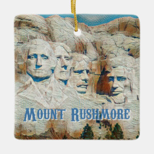 Adorno De Cerámica Monumento conmemorativo nacional de Mount Rushmore