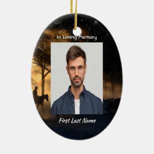 Adorno De Cerámica Monumento cristiano Foto Trayecto forestal Caballo