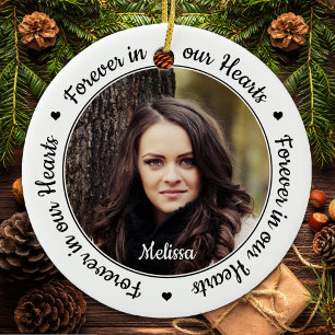 Adorno De Cerámica Monumento fotográfico moderno 2 para siempre en n