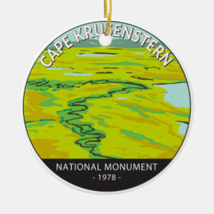 Adorno De Cerámica Monumento Nacional de Cabo Krusenstern Río Tundra