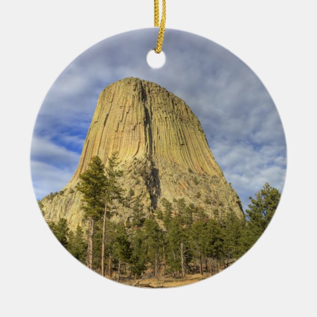 Adorno De Cerámica Monumento Nacional Devils Tower (Frente)