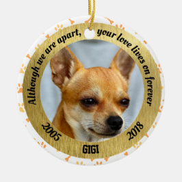 Adorno De Cerámica Monumento personalizado del perro aunque estemos