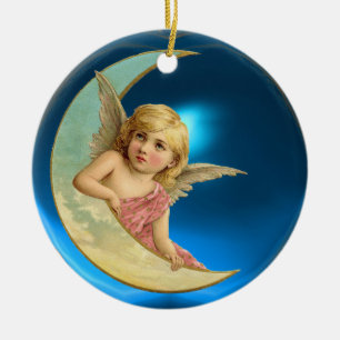 ADORNO DE CERÁMICA MOON ANGEL