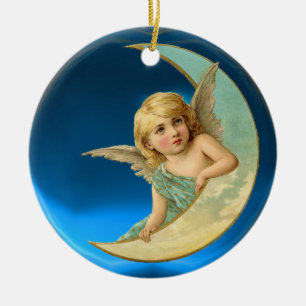 ADORNO DE CERÁMICA MOON ANGEL