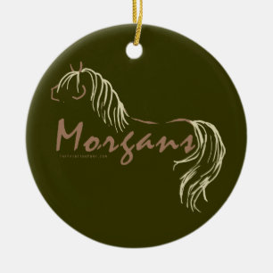Adorno De Cerámica Morgan Horses