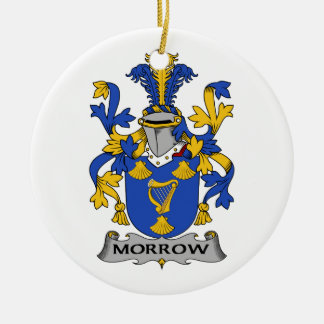 Adorno De Cerámica Morrow escudo de la familia