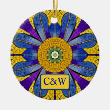 Mosaico con mosaicos de estilo romano - tu texto e