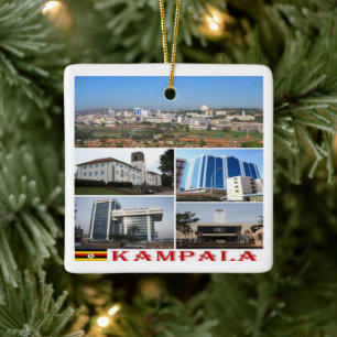 Adorno De Cerámica Mosaico de KAMPALA, África, Uganda,