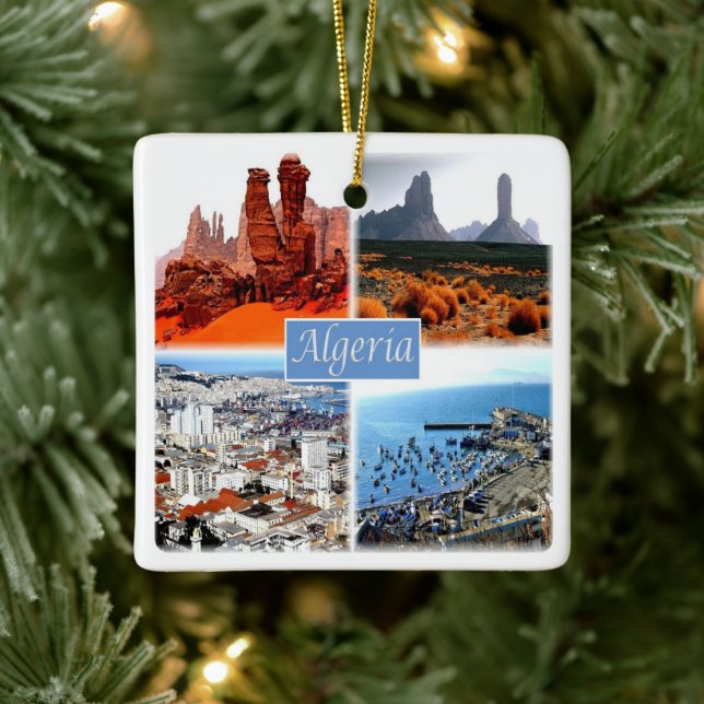 Adorno De Cerámica mosaico de la ZDZ009 ARGELI, Argelia, África, (Árbol)