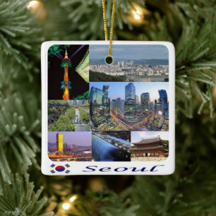 Adorno De Cerámica mosaico de zKR008 SEOUL, Corea del Sur, Asia,