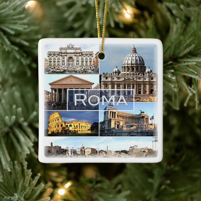 Adorno De Cerámica mosaico LZO010 de ROME, Lazio, Italia, (Árbol)