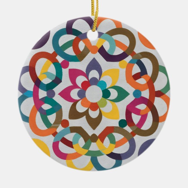 Adorno De Cerámica Mosaicos andaluces-marroquíes (Frente)