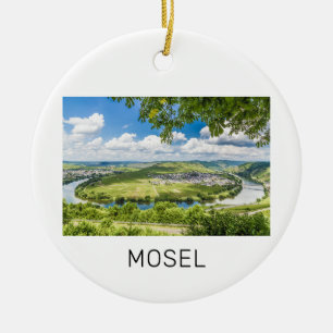 Adorno De Cerámica Moselle Loop Trittenheim Panorama Alemania Souveni