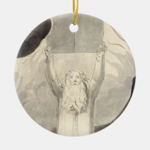 Adorno De Cerámica Moses que recibe la ley, c.1780 (cepillo y negro i