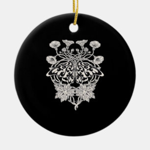 Adorno De Cerámica Moth Talisman - Drawi, estilo de huella de pantall