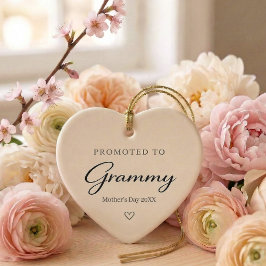 Adorno De Cerámica Mother’s Day Pregnancy Reveal Gift for Grammy