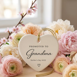 Adorno De Cerámica Mother’s Day Pregnancy Reveal Gift for Grandma