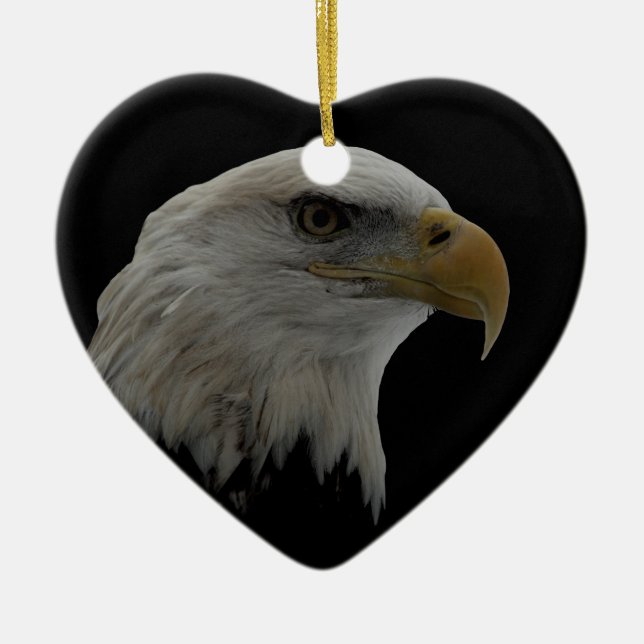 Adorno De Cerámica Motivación del liderazgo del águila estadounidense (Frente)