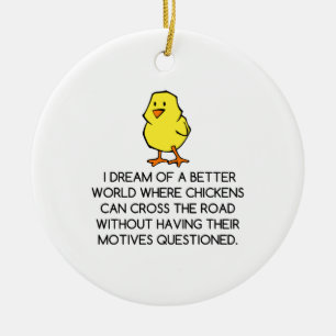 ADORNO DE CERÁMICA MOTIVOS DE CHICKEN
