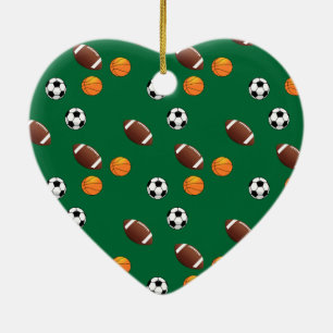 Adorno De Cerámica Motivos Deportivos Especiales de Navidad