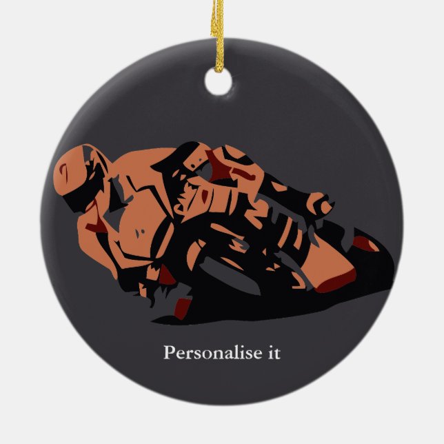 Adorno De Cerámica Motocicleta (Atrás)