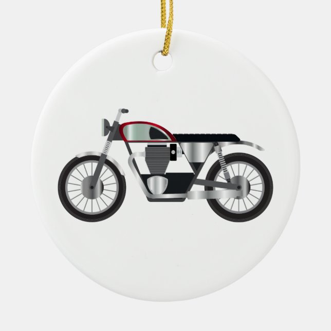 Adorno De Cerámica Motocicleta (Frente)