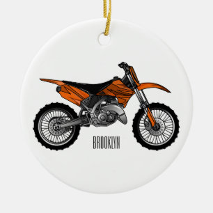 Adorno De Cerámica Motocicleta sucia fuera de carretera / motocross p