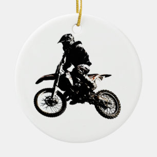 Adorno De Cerámica Motocross