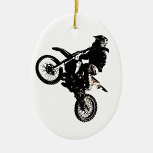 Adorno De Cerámica Motocross