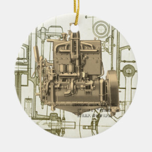 Adorno De Cerámica Motor Wisconsin Milwaukee Motor de gas K5