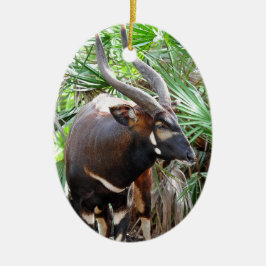 Adorno De Cerámica Mountain Bongo Antelope