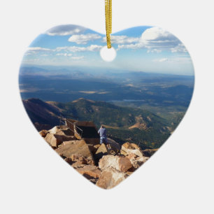 Adorno De Cerámica Mountain View en la cima del pico de los lucios