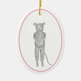 Adorno De Cerámica Mouse Nutcracker Ornament
