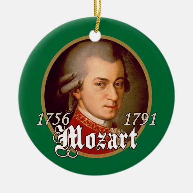 Adorno De Cerámica Mozart (Frente)