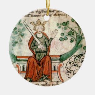 Adorno De Cerámica Ms Royal 20 A11 Richard I (1157-99) (el León-Hea