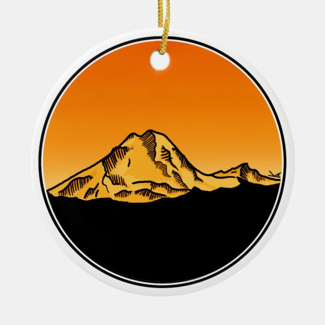 Adorno De Cerámica Mt. Baker (Frente)