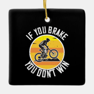 Adorno De Cerámica MTB - Si Frenas No Ganas