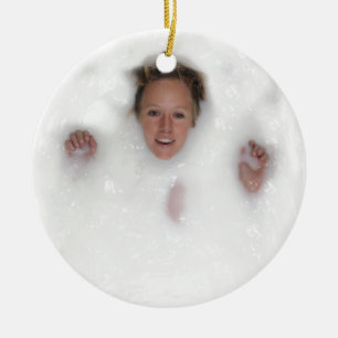 Adorno De Cerámica Mujer en la leche