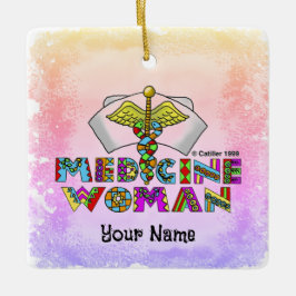 Adorno De Cerámica Mujer medicina