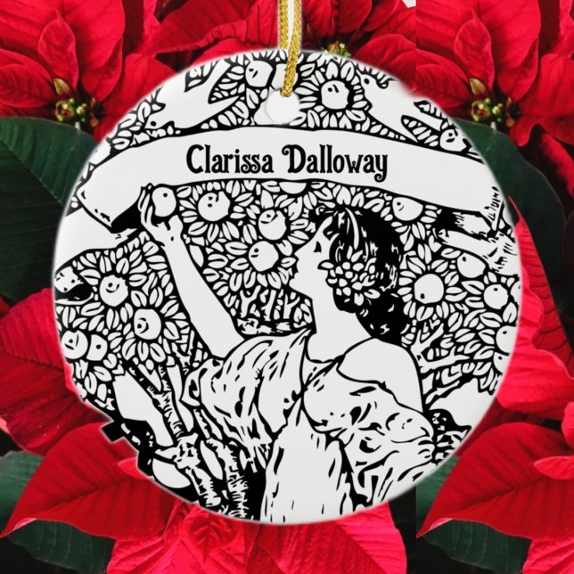 Adorno De Cerámica Mujer recogiendo manzanas (Subido por el creador)