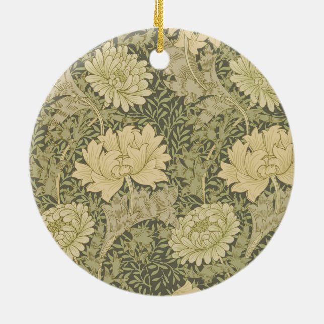 Adorno De Cerámica Mum Crisantemo William Morris (Atrás)